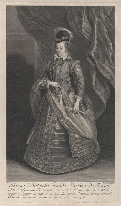 Framed Print : Portrait of Joanna of Austria, Grand Duchess of Tuscany, ca. 1707 Framed Print : Portrait of Joanna of Austria, Grand Duchess of Tuscany, ca. 1707