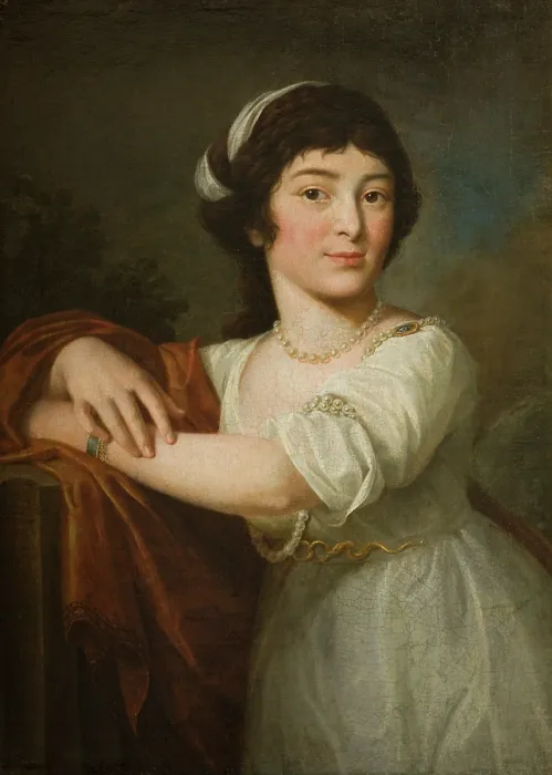 Framed Print : Portrait of Joanna Dzierzbicka, c1790, c1800. Creator: Jozef Franciszek Pitschmann Framed Print : Portrait of Joanna Dzierzbicka, c1790, c1800. Creator: Jozef Franciszek Pitschmann