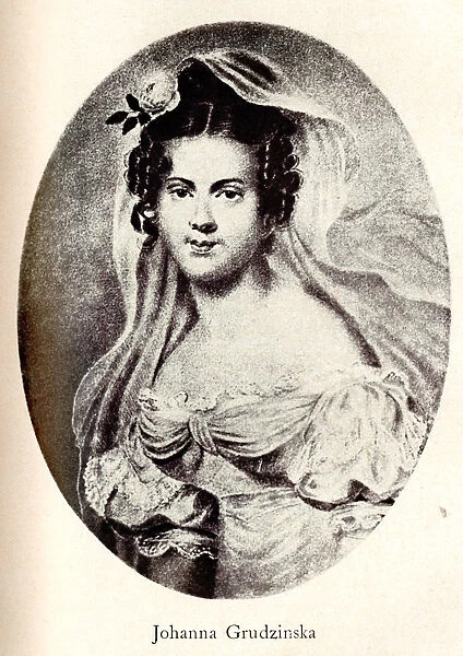 Portrait of Joanna Grudzinska, Early 19th cen Artist: Anonymous