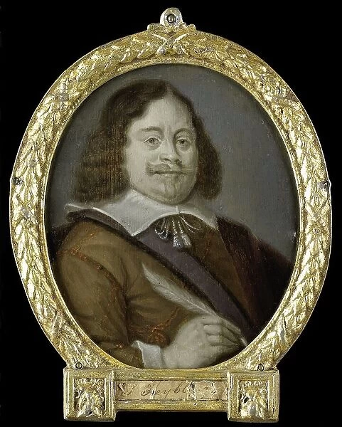 Portrait of Joannes Cools (born 1611), Jurist, Historian and Latin Poet in Hoorn, 1700-1732. Creator: Arnoud van Halen
