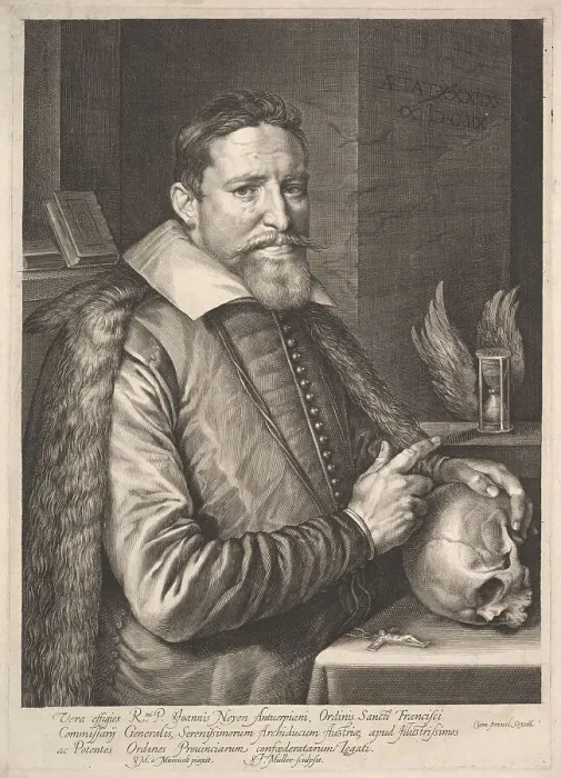 Framed Print : Portrait of Joannes Neyen, General of the Order of Franciscan Friars, Ambassador in Trier Framed Print : Portrait of Joannes Neyen, General of the Order of Franciscan Friars, Ambassador in Trier
