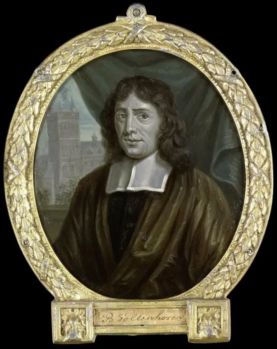 Framed Print : Portrait of Joannes Vollenhove, Clergyman and Poet in The Hague, 1700-1732. Creator: Arnoud van Halen Framed Print : Portrait of Joannes Vollenhove, Clergyman and Poet in The Hague, 1700-1732. Creator: Arnoud van Halen