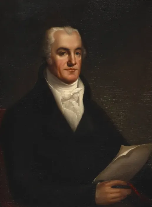 Framed Print : Portrait of Joel Barlow, 1805. Creator: Robert Fulton Framed Print : Portrait of Joel Barlow, 1805. Creator: Robert Fulton