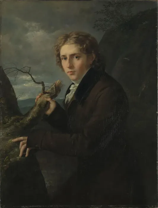 Framed Print : Portrait of Johan Christian Clausen Dahl (1788-1857), 1819-1820. Creator: Rößler, Johann Carl (1775-1845) Framed Print : Portrait of Johan Christian Clausen Dahl (1788-1857), 1819-1820. Creator: Rößler, Johann Carl (1775-1845)
