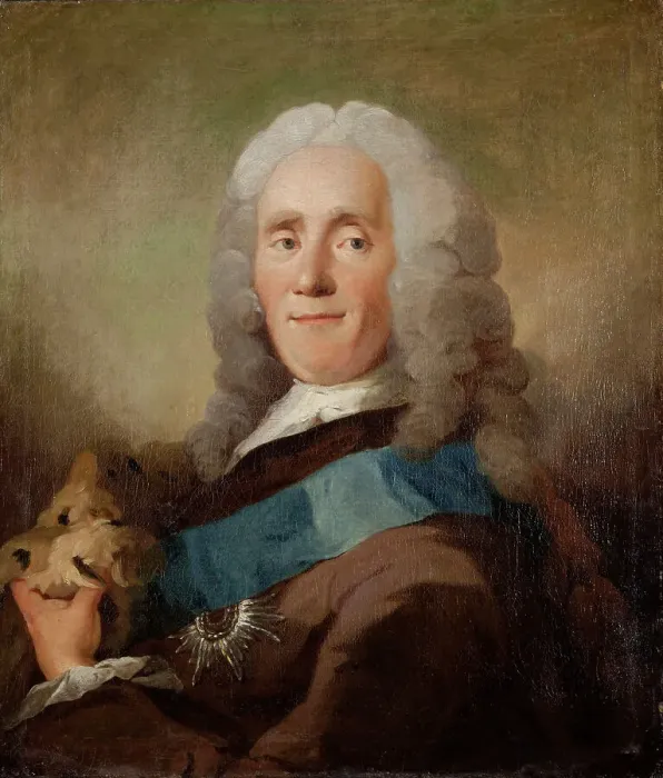 Framed Print : Portrait of Johan Ludvig von Holstein (1694-1763), Danish Minister of state, before 1757. Creator: Pilo, Carl Gustaf (1711-1793) Framed Print : Portrait of Johan Ludvig von Holstein (1694-1763), Danish Minister of state, before 1757. Creator: Pilo, Carl Gustaf (1711-1793)