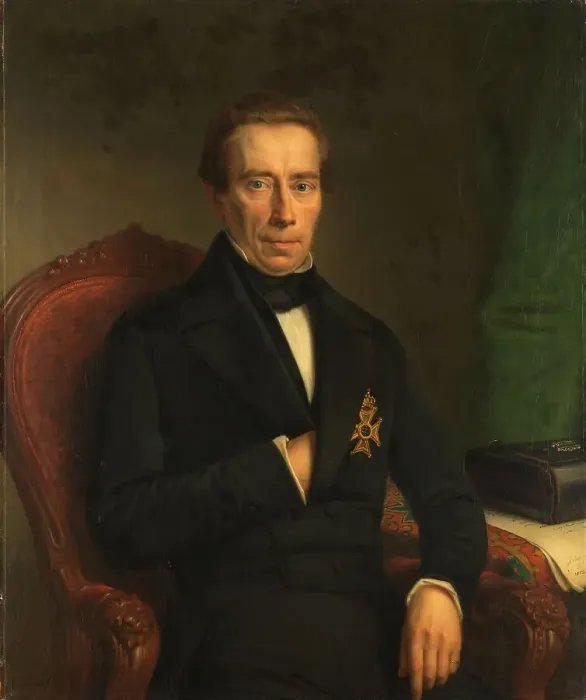 Framed Print : Portrait of Johan Rudolf Thorbecke, Minister of State and Minister of the Interior, 1852. Creator: Jan Hendrik Neuman Framed Print : Portrait of Johan Rudolf Thorbecke, Minister of State and Minister of the Interior, 1852. Creator: Jan Hendrik Neuman