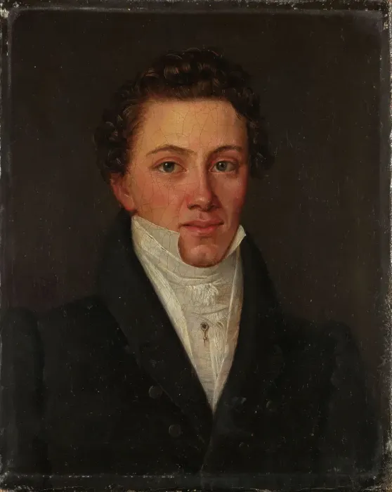 Framed Print : Portrait of Johan Tscherning, 1829. Creator: Knud Baade Framed Print : Portrait of Johan Tscherning, 1829. Creator: Knud Baade