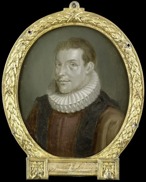 Framed Print : Portrait of Johan van der Does the Younger, Librarian in Leiden, 1700-1732. Creator: Arnoud van Halen Framed Print : Portrait of Johan van der Does the Younger, Librarian in Leiden, 1700-1732. Creator: Arnoud van Halen