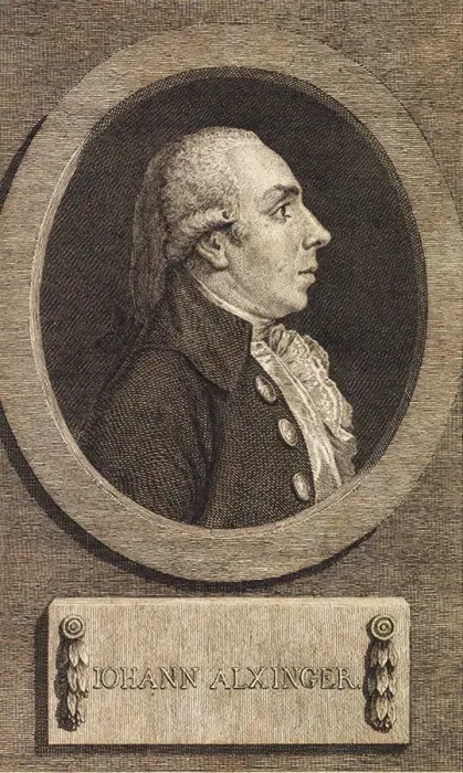 Framed Print : Portrait of Johann Baptist Edler von Alxinger (1755-1797), 1780 Framed Print : Portrait of Johann Baptist Edler von Alxinger (1755-1797), 1780