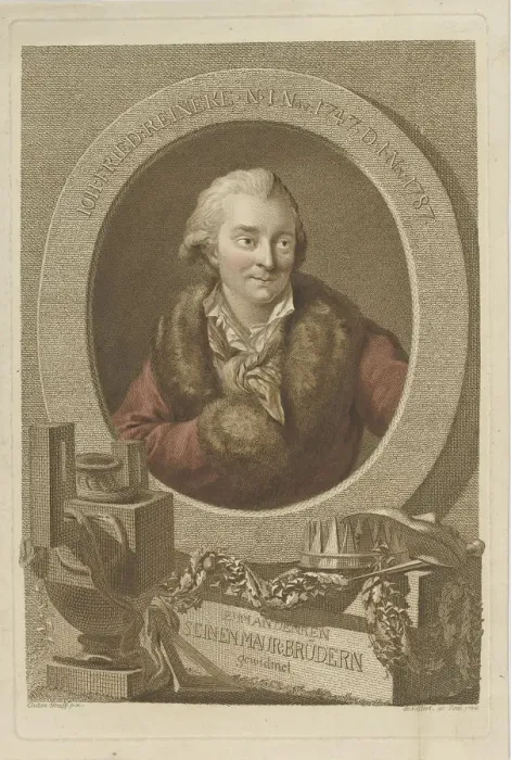 Framed Print : Portrait of Johann Friedrich Reinecke (1745-1787), 1788. Creator: Seyffert, Johann Gottlob Framed Print : Portrait of Johann Friedrich Reinecke (1745-1787), 1788. Creator: Seyffert, Johann Gottlob