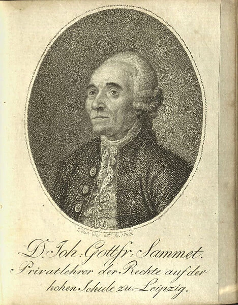 Portrait of Johann Gottfried Sammet (1719-1796), 1794