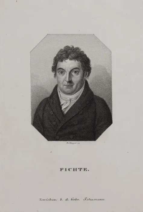 Framed Print : Portrait of Johann Gottlieb Fichte (1762-1814), 1810s Framed Print : Portrait of Johann Gottlieb Fichte (1762-1814), 1810s