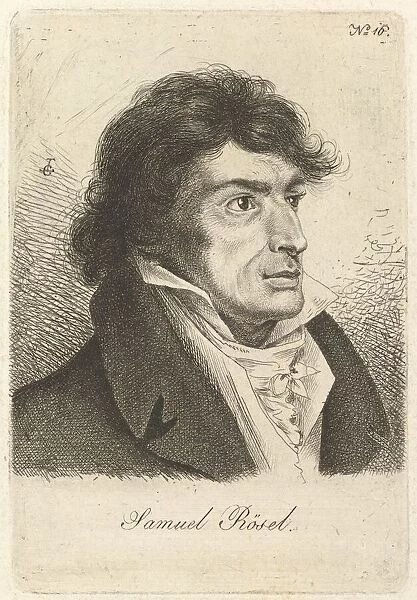 Portrait of Johann Gottlieb Samuel Rosel. Creator: Ludwig Emil Grimm