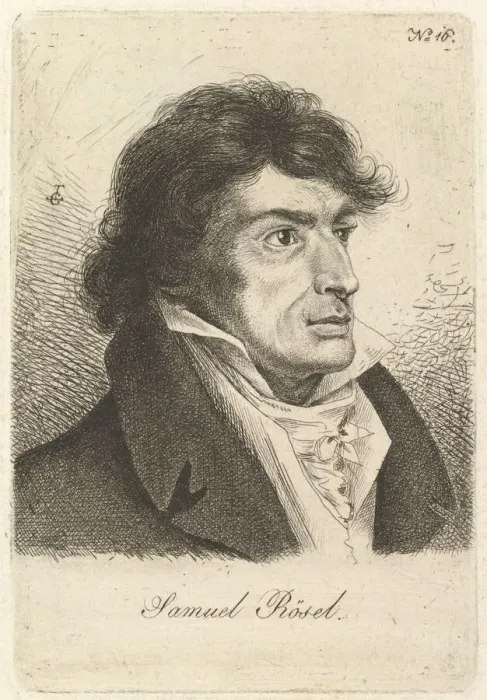 Framed Print : Portrait of Johann Gottlieb Samuel Rosel. Creator: Ludwig Emil Grimm Framed Print : Portrait of Johann Gottlieb Samuel Rosel. Creator: Ludwig Emil Grimm