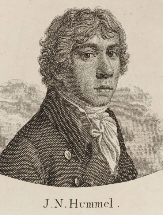 Framed Print : Portrait of Johann Nepomuk Hummel (1778-1837). Creator: Anonymous Framed Print : Portrait of Johann Nepomuk Hummel (1778-1837). Creator: Anonymous