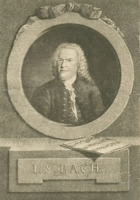 Framed Print : Portrait of Johann Sebastian Bach, 1774 Framed Print : Portrait of Johann Sebastian Bach, 1774