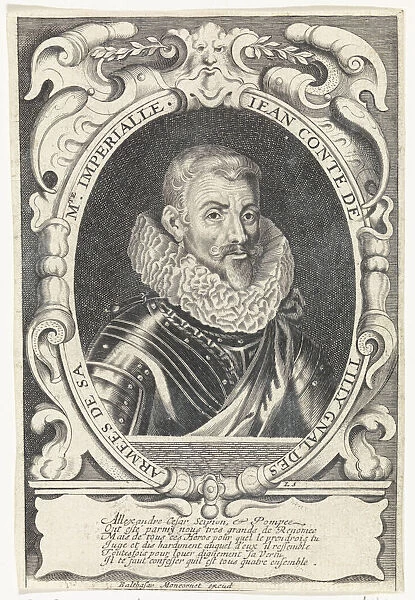 Portrait of Johann Tserclaes, Count of Tilly. Artist: Spirinx, Louis (1596-1669)