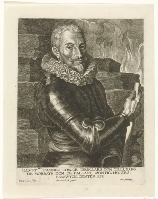 Framed Print : Portrait of Johann Tserclaes, Count of Tilly. Artist: Jode, Pieter I, de (1570-1634) Framed Print : Portrait of Johann Tserclaes, Count of Tilly. Artist: Jode, Pieter I, de (1570-1634)