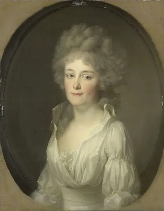 Framed Print : Portrait of Johanna Ferdinanda van Collen, Wife of Salomon Rendorp, 1793. Creator: Friedrich Tischbein Framed Print : Portrait of Johanna Ferdinanda van Collen, Wife of Salomon Rendorp, 1793. Creator: Friedrich Tischbein