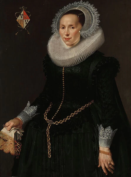 Portrait of Johanna le Maire (c.1601-60), c.1622-c.1629. Creator: Nicolaes Eliasz Pickenoy