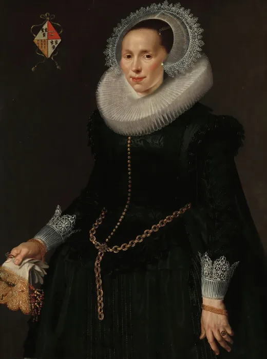 Framed Print : Portrait of Johanna le Maire (c.1601-60), c.1622-c.1629. Creator: Nicolaes Eliasz Pickenoy Framed Print : Portrait of Johanna le Maire (c.1601-60), c.1622-c.1629. Creator: Nicolaes Eliasz Pickenoy