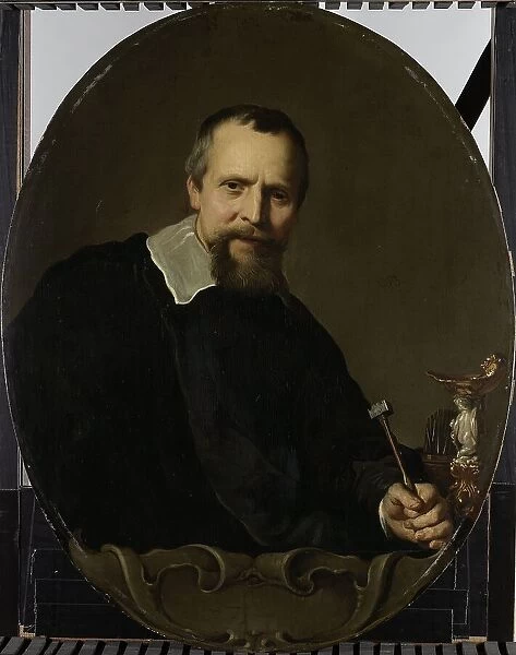 Portrait of Johannes Lutma, 1638-1651. Creator: Jacob Adriaensz. Backer