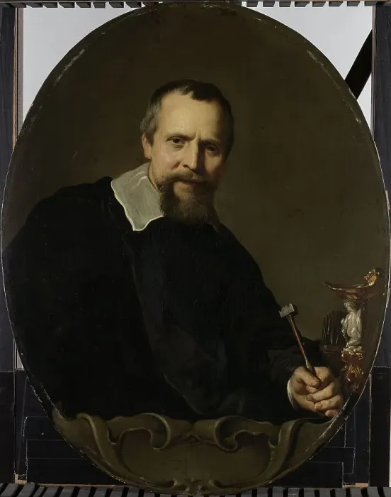 Framed Print : Portrait of Johannes Lutma, 1638-1651. Creator: Jacob Adriaensz. Backer Framed Print : Portrait of Johannes Lutma, 1638-1651. Creator: Jacob Adriaensz. Backer