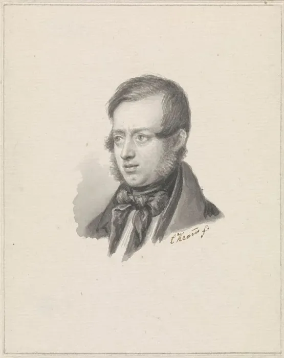 Framed Print : Portrait of Johannes Warnardus Bilders, 1841. Creator: Christiaen Kramm Framed Print : Portrait of Johannes Warnardus Bilders, 1841. Creator: Christiaen Kramm