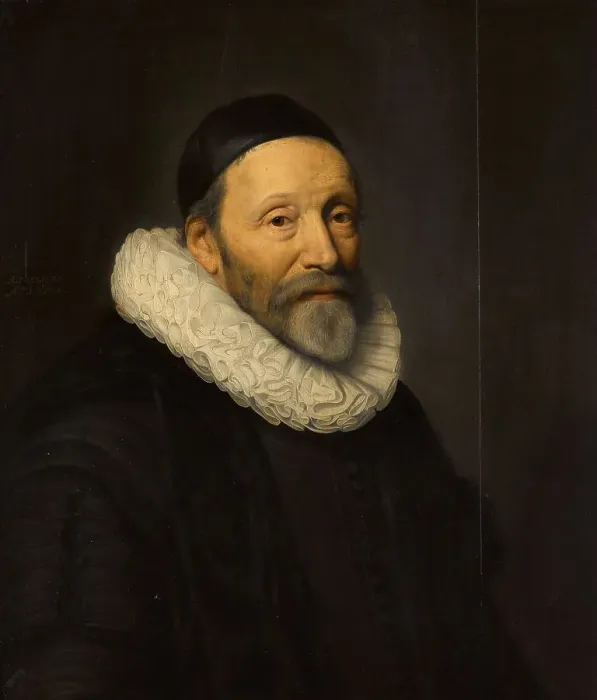 Framed Print : Portrait of Johannes Wtenbogaert (1557-1644), 1632. Creator: Workshop of Michiel Jansz van Mierevelt Framed Print : Portrait of Johannes Wtenbogaert (1557-1644), 1632. Creator: Workshop of Michiel Jansz van Mierevelt