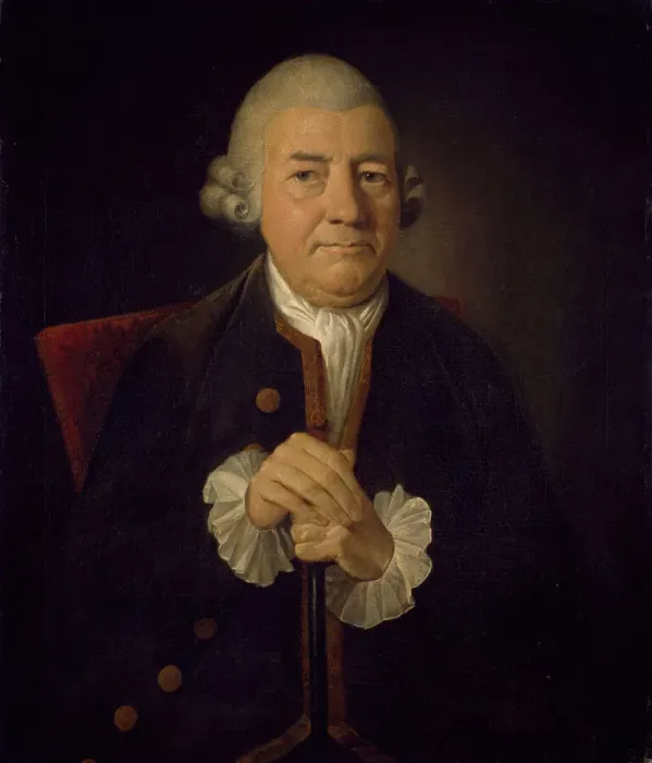 Framed Print : Portrait of John Baskerville (1706-1775), 1774. Creator: James Millar Framed Print : Portrait of John Baskerville (1706-1775), 1774. Creator: James Millar