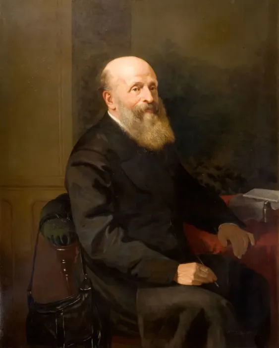 Framed Print : Portrait of John Birt Davies, 1873. Creator: William Thomas Roden Framed Print : Portrait of John Birt Davies, 1873. Creator: William Thomas Roden