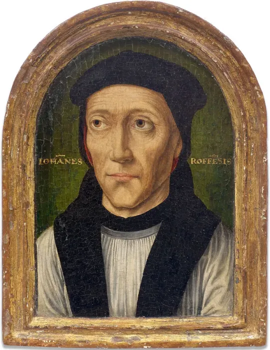 Framed Print : Portrait of John Fisher (1469-1535). Creator: Utrecht, Jacob Claesz. van (ca. 1480-ca. 1530) Framed Print : Portrait of John Fisher (1469-1535). Creator: Utrecht, Jacob Claesz. van (ca. 1480-ca. 1530)