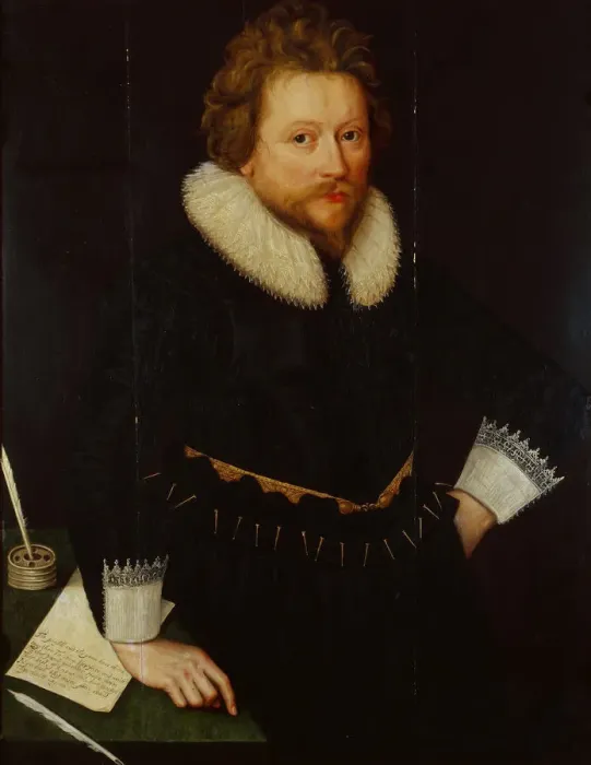 Framed Print : Portrait of John Fletcher (1579-1625), c. 1620. Artist: Anonymous Framed Print : Portrait of John Fletcher (1579-1625), c. 1620. Artist: Anonymous