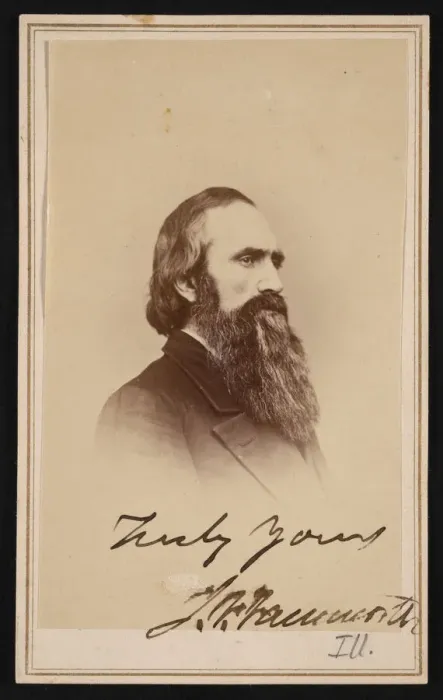 Framed Print : Portrait of John Franklin Farnsworth (1820-1897), Before 1882. Creator: Alexander Gardner Framed Print : Portrait of John Franklin Farnsworth (1820-1897), Before 1882. Creator: Alexander Gardner
