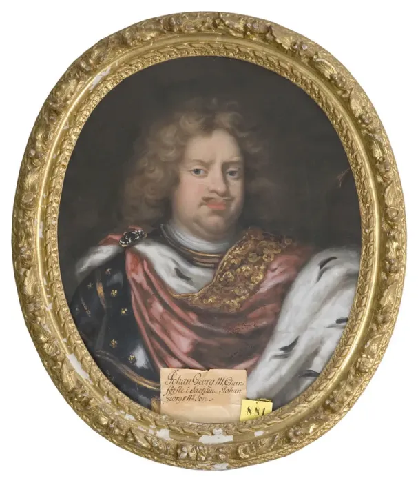Framed Print : Portrait of John George III (1647-1691), Elector of Saxony Framed Print : Portrait of John George III (1647-1691), Elector of Saxony