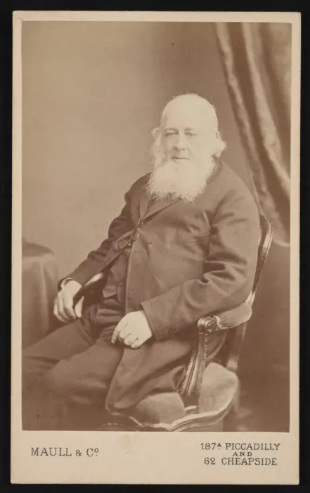 Framed Print : Portrait of John Gould (1804-1881), Before 1875. Creator: Maull & Co Framed Print : Portrait of John Gould (1804-1881), Before 1875. Creator: Maull & Co