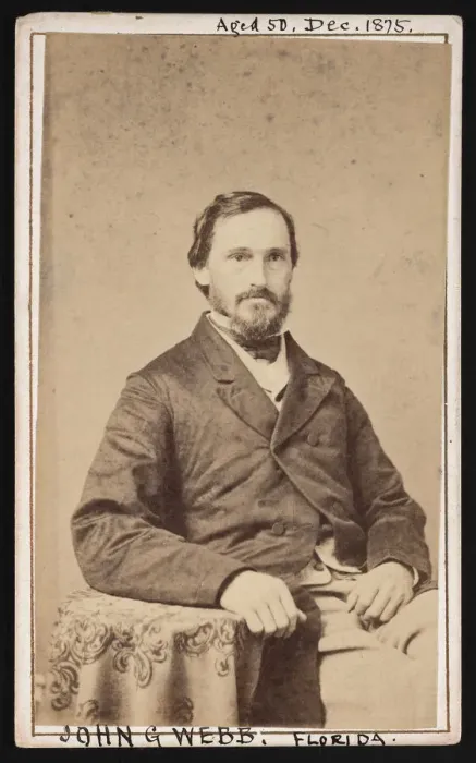 Framed Print : Portrait of John Greene Webb (1824-1908), December 1875. Creator: John B Smith Framed Print : Portrait of John Greene Webb (1824-1908), December 1875. Creator: John B Smith