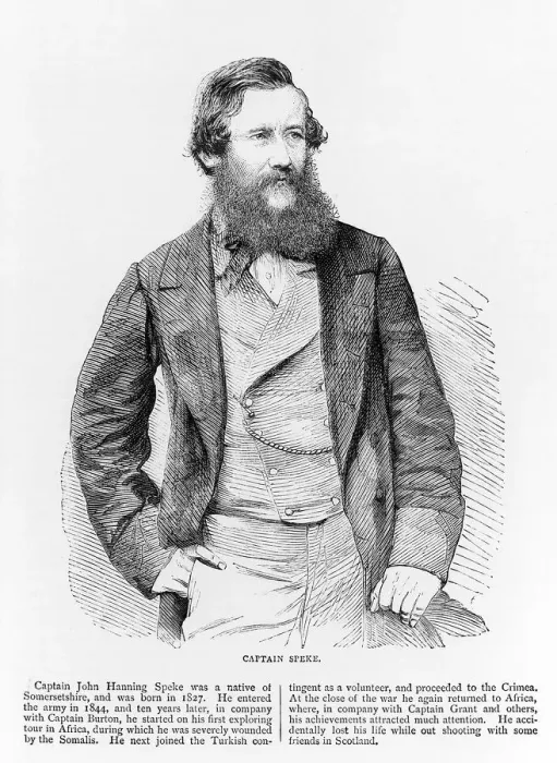 Framed Print : Portrait of John Hanning Speke, British explorer, 19th century