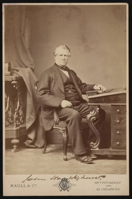 Framed Print : Portrait of John Hawkshaw (1811-1891), Before 1876. Creator: Maull & Co Framed Print : Portrait of John Hawkshaw (1811-1891), Before 1876. Creator: Maull & Co