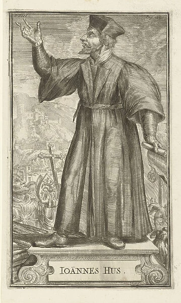 Portrait of John Hus, 1701. Artist: Hooghe, Romeyn de (1645-1708)