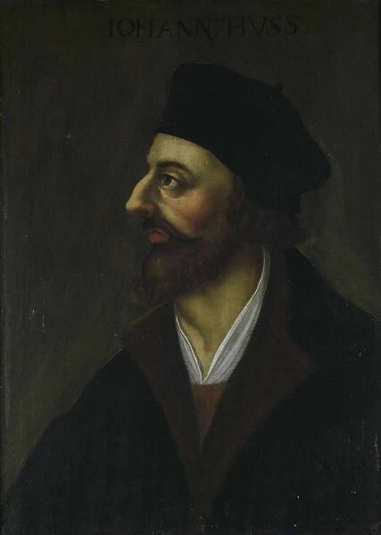 Portrait of John Hus, 17th century. Artist: Anonymous