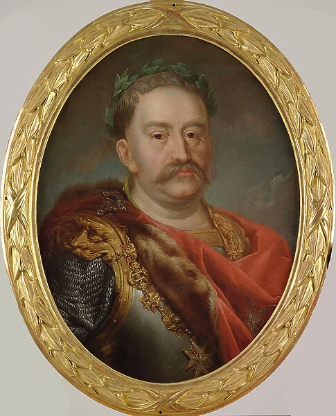 Portrait of John III Sobieski (1629-1696), King of Poland and Grand Duke of Lithuania, 1768-1771. Creator: Bacciarelli, Marcello (1731-1818)