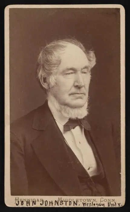 Framed Print : Portrait of John Johnston (1806-1879), Before 1876. Creator: Hennigar Bros Framed Print : Portrait of John Johnston (1806-1879), Before 1876. Creator: Hennigar Bros