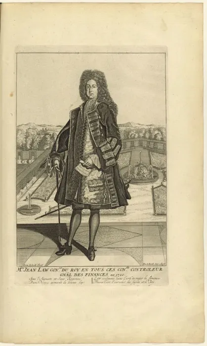 Framed Print : Portrait of John Law (1671-1729), 1720. Creator: Anonymous Framed Print : Portrait of John Law (1671-1729), 1720. Creator: Anonymous