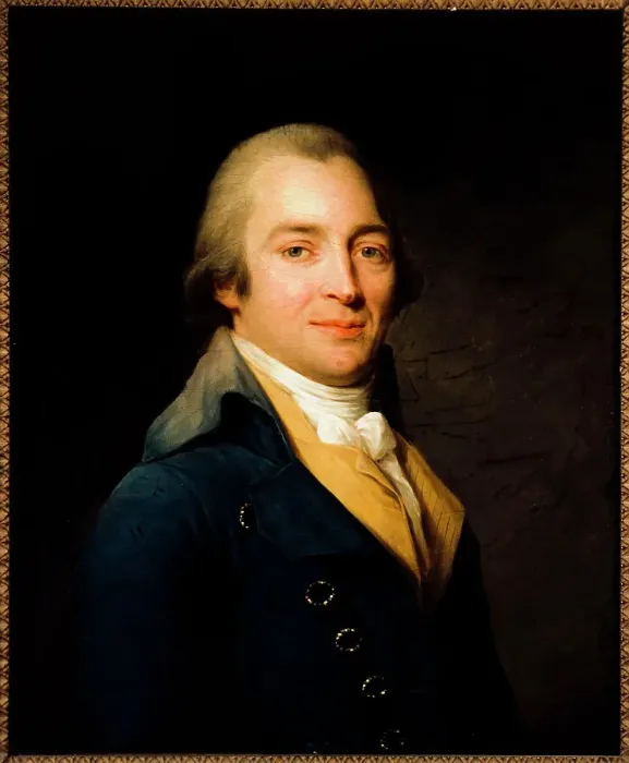 Framed Print : Portrait de John Moore (1729-1802), romancier et médecin, 1795. Creator: Antoine Vestier Framed Print : Portrait de John Moore (1729-1802), romancier et médecin, 1795. Creator: Antoine Vestier