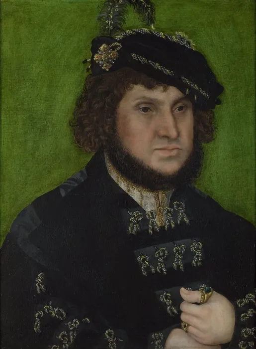Framed Print : Portrait of John of Saxony (1468-1532), 1509. Artist: Cranach, Lucas, the Elder (1472-1553) Framed Print : Portrait of John of Saxony (1468-1532), 1509. Artist: Cranach, Lucas, the Elder (1472-1553)