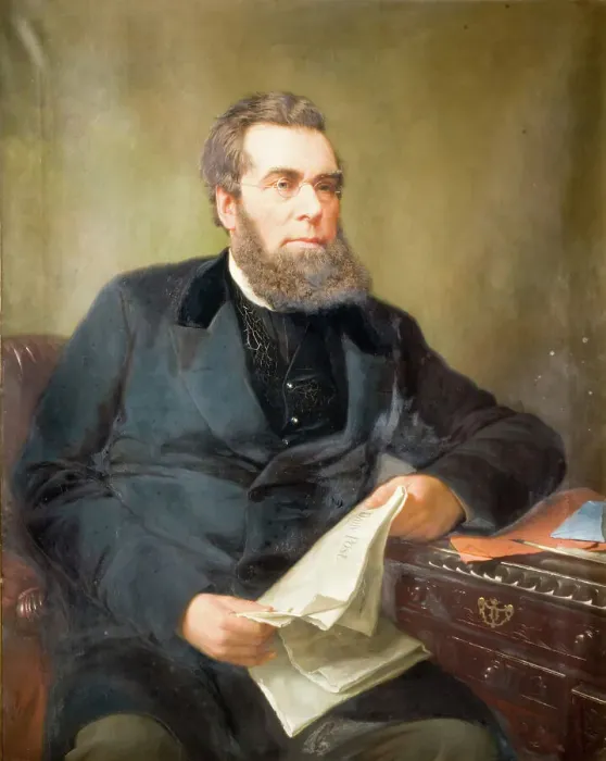 Framed Print : Portrait Of John Skirrow Wright (1823-1880), 1880. Creator: Jonathon Pratt Framed Print : Portrait Of John Skirrow Wright (1823-1880), 1880. Creator: Jonathon Pratt