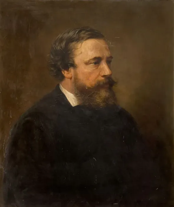Framed Print : Portrait of John Thackray Bunce (1828-1899), 1879. Creator: William Thomas Roden Framed Print : Portrait of John Thackray Bunce (1828-1899), 1879. Creator: William Thomas Roden