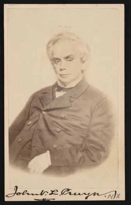 Framed Print : Portrait of John V. L. (John VanSchaick Lansing) Pruyn (1811-1877), Before 1877 Framed Print : Portrait of John V. L. (John VanSchaick Lansing) Pruyn (1811-1877), Before 1877