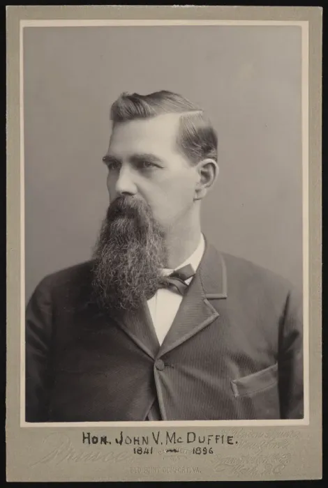 Framed Print : Portrait of John Van McDuffie (1841-1896), Before 1896. Creator: George Prince Framed Print : Portrait of John Van McDuffie (1841-1896), Before 1896. Creator: George Prince